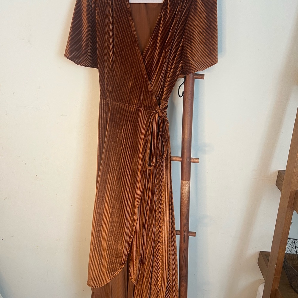 Copper Asymmetrical Dress